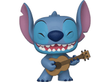 Figura Funko Pop! - Funko Pop! Lilo & Stitch: Stitch con Ukelele, Vinilo, 10 cm