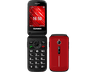 Móvil - Telefunken S430, Rojo, 32MB RAM, 2.8" TFT, Teclas grandes