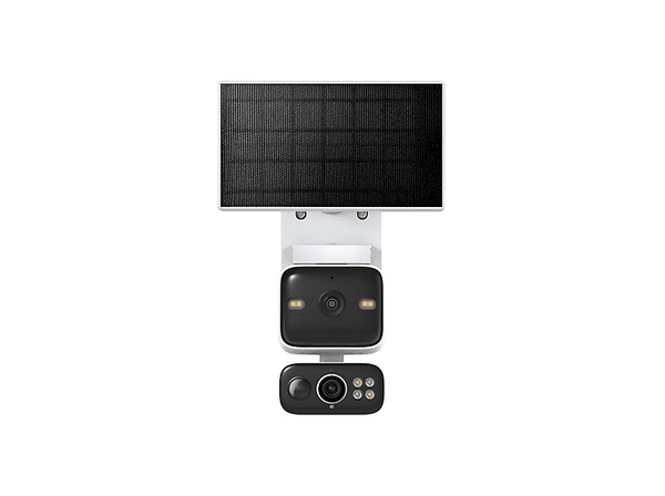 Cámara de vigilancia IP - Tp-link Tapo C645D KIT, 2560 x 1440 píxeles, Función de visión nocturna, Doble Lente 360º con Panel Solar, Blanco