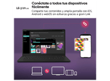 Portátil - LG Gram Pro 16Z90U-K.AUB8BN Copilot+ PC, 16 WQXGA+, Intel® Core™ Ultra X7 358H 50 TOPS, 32GB RAM, 1 TB SSD, Windows 11 Home, Sin cargador