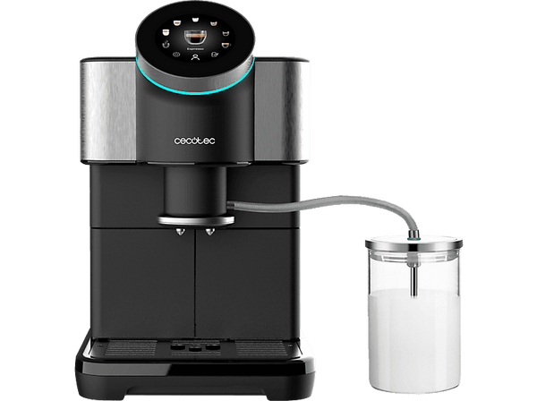 Cafetera superautomática - Cecotec Cremmaet Spin, 15 bares, Táctil, Sistema Thermoblock, 7 menús, Potencia 1450 W, 1.5L, Black