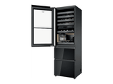 Vinoteca integrable - Haier In-Vista CSW9619ENGBW, Total No Frost, Duo Cooling, Air Flow Natural System, 40 botellas, Negro