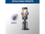 Soporte móvil - CellularLine FACECAM, Con reconocimiento facial, Rotación completa, Tecnología de funcionamiento con gestos, Universal, Negro