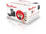 Robot de cocina - Moulinex ClickChef HF4SPR30, 5 programas, 32 funciones, 13 vel., 7 accesorios, Libro recetas