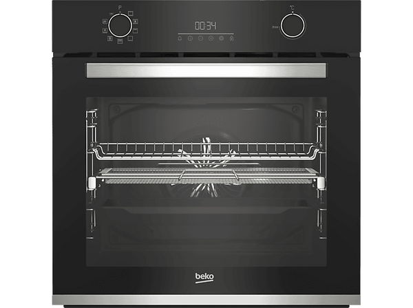 Horno - Beko BBIMA-13302BMPE, Multifunción, Pirolítico, 72 l, 59.4 cm, LED Display, Negro