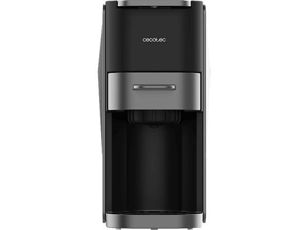 Cafetera de cápsulas - Cecotec FreeStyle Compact Dark, 4 en 1, Café molido y multi-cápsulas, 1200 W, 20 bares, 700 ml, Compacta, 2 tazas, Black