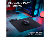 Alfombrilla gaming - Logitech G Powerplay 2, Sistema de carga inalámbrico, Disco de carga, Cable de carga USB, Negro