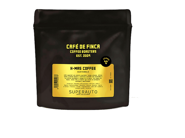 Café en grano - Café de Finca X-MAS COFFEE, 100% Arábica, Esencia Navideña, 250 gramos