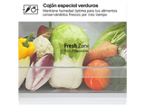 Frigorífico dos puertas - LG GTBV20SWZJD, No Frost, 168 cm, 266 l, DoorCOoling+™, Multi Air Flow™, Blanco
