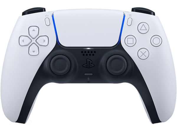 Mando - Sony Dualsense V2, Para PlayStation 5, Bluetooth, Retroalimentación háptica, Blanco
