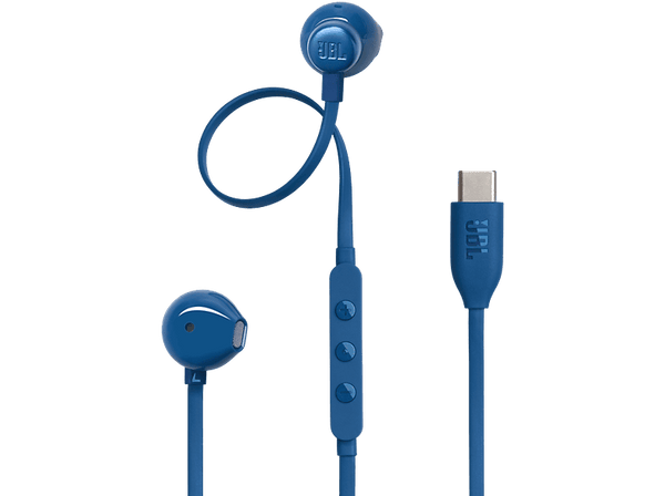 Auriculares de botón - JBL Tune 305C, Intraurales, Bluetooth, Con cable, Micrófono, Blue