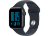 Apple Watch SE 3 (2026), GPS+CEL, 44 mm, Caja de aluminio Medianoche, Correa deportiva Azul marino, Talla M/L, Siri AI