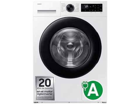 Lavadora carga frontal - Samsung WW10FG5U34AEEC, 10 kg, 1400 rpm, 16 programas, AI EcoBubble™ Clase A, Blanco