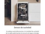 Lavavajillas - Haier I-Pro Shine Series 5 XF1C3TB1FW, 11 servicios, 8 programas, 45 cm, Motor Inverter, Wi-Fi, Blanco