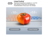 Frigorífico combi - LG GBBS514AMB, No Frost, 186 cm, 333 l, DoorCooling+™, FRESHBalancer™, Acero texturizado antihuellas