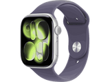 Apple Watch Series 11 (2025), GPS, 46 mm, Caja de aluminio Plata, Correa deportiva Niebla lila, S/M, Calidad del sueño, 24h Autonomía