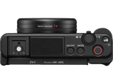 Cámara - Sony VLOG ZV-1A, Video 4K HDR, CMOS Exmor RS, Zoom 2.7x, Zeiss, Bionz X, Bluetooth, Micrófono, Negro