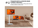 TV LED 32 - LG Smart Monitor Swing 32U889SA-W, UHD 4K, Táctil, Smart TV, IPS, USB Tipo-C, webOS 24, Blanco