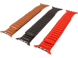 Pack Correas - Friendly License, Magnética, Compatible Apple Watch 42/44/45 mm, Marrón, Rojo y Negro