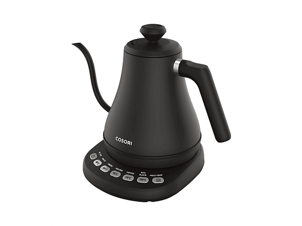 Hervidor de agua - Cosori Kettle Chef Edition, 1200W, 0.8 l, 5 preajustes de temperatura, Negro