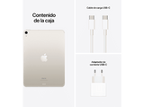 APPLE iPad Air (2022), 64 GB, Blanco Estrella, WiFi + Cell, 10.9, Liquid Retina, Chip M1 con Neural Engine