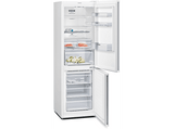 Frigorífico combi - Siemens KG36NXWEA, No Frost, 186 cm, 326 l, Cajón HyperFresh, Iluminación LED, Blanco