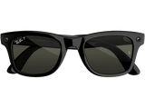 Gafas IA - Ray-Ban Meta Wayfarer (Gen 3), Negro brillante, Lentes polarizadas en verde, Gafas con IA y cámara, Talla estándar, Unisex