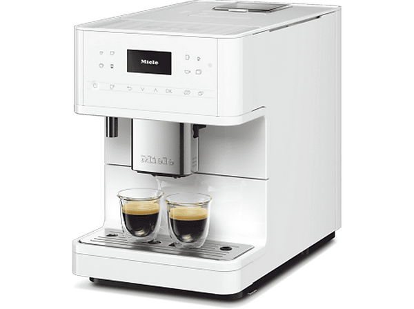 Cafetera superautomática - Miele CM 6160 MilkPerfection, 2 Tazas, Presión 15 bar, Potencia 1.5 kW, Blanco Loto