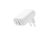 Cargador de pared - Belkin BBC019kqWH-MR, Universal, 2x USB-C, 42 W, Blanco