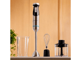 Batidora de mano - Cecotec Power Pulsar 2300Max Cream&Crush, 2300 W, Cuchillas 4 Hojas Acero Inoxidable, Pie Xl Extralargo, Gris