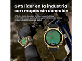 Smartwatch - Amazfit T-Rex 3 Pro, 44 mm, Hasta 17 días Autonomía, +180 Modos Deportivos, pantalla AMOLED, Resistente al Agua, Artic Gold