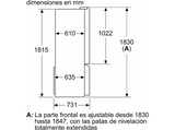 Frigorífico americano - Siemens KF96NAXEA, No Frost, 605 l, 183 cm, Black Steel
