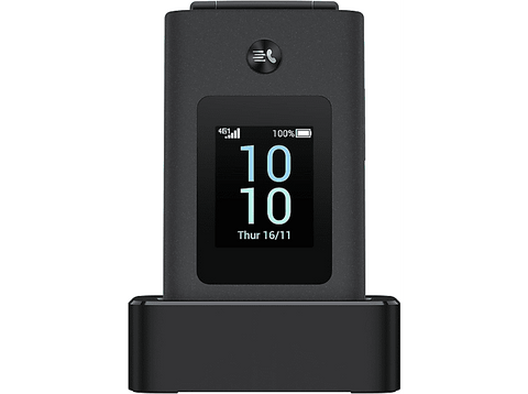 Móvil - TCL OneTouch 4043, Dark Night Grey, 4G, 128 MB, 1380 mAh, Dual SIM, Bluetooth, Botón SOS, Mocor OS