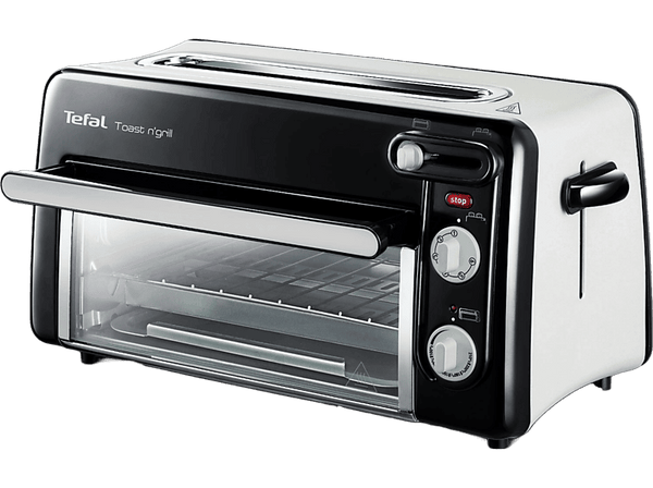 Tostadora/Horno - Tefal Toast & Grill TL600830, 1300W, Termostato regulable