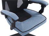 Silla gaming - Newskill Gaming Eros Tela Azul, Ergonómica, Reposabrazos, Altura ajustable, Azul