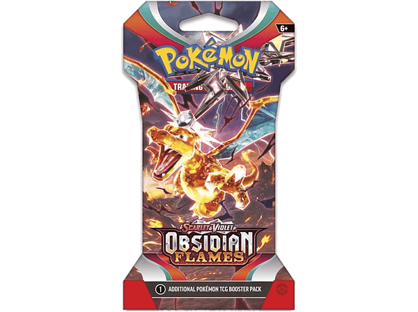 Juego - Magicbox Pokémon: Scarlet & Violet 3: Llamas Obsidianas Sleeved (Sobre 10 Cartas) (Inglés)