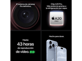 Apple iPhone 18 Pro Max, Burdeos, 256 GB, 6.9 OLED Super Retina XDR, 5G, Chip A20 Pro, Siri AI, iOS