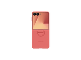 Funda -  Samsung, Para Samsung Galaxy Z Flip7, De Silicona con anillo, Rojo