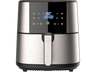 Freidora de aire - MasterPro Rocket 360, 3.5 l, 6 programas, 1500 W, Pantalla LED Táctil, Cesta Antiadherente, Inox
