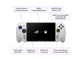 Consola portátil - ASUS ROG Xbox Ally Z2, 16GB RAM, 512GB SSD, AMD Ryzen™ Z2 A, 7 FHD táctil 120Hz, WI-FI 6E, W11 Home, Gamepass Incluido