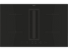 Placa inducción con extractor integrado - Candy CIH8I4CF, Inducción, 1800 W, 9 Niveles Potencia, 4 Zonas Cocción, 480 m³/h, Negro