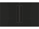 Placa inducción con extractor integrado - Candy CIH8I4CF, Inducción, 1800 W, 9 Niveles Potencia, 4 Zonas Cocción, 480 m³/h, Negro