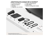 Monitor - LG 27U421A-B, 27 Full-HD, 100 Hz, 5 ms, VA curvo 1500R, HDMI, USB-C, Black Stabilizer, Negro mate