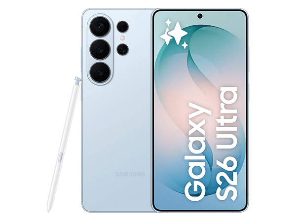 Móvil - Samsung Galaxy S26 Ultra, Azul Cielo, 1 TB, 16 GB RAM, 6.9" QHD+, Qualcomm Snapdragon 8 Elite Gen 5, 5000 mAh, Android 16
