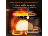 Freidora de aire - Cosori Turbo Tower Pro Smart™ Chef Edition, 2630 W, 10.8 l, 2 cestas, 30º - 230ºC, Wifi, Negro