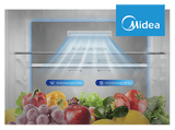Frigorífico Combi - Midea Space Master MDRB600MME46, 443L, Total No Frost, 201 cm altura, Cajón 0º, Inox