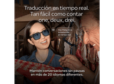 Gafas IA - Meta Adventurer, Lentes en marrón, Cámara 12 MP, Traducción en tiempo real, Resolución 3K HD, +8h Batería, Classic Black