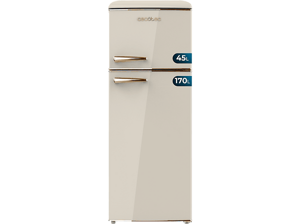 Frigorífico dos puertas - Cecotec Bolero CoolMarket 2D Origin 215 Beige E 127576