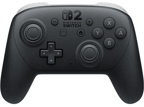 Mando Nintendo Switch 2 - Nintendo Pro, Nintendo Switch 2, Bluetooth, Vibración HD 2, Botón C para GameChat, Negro