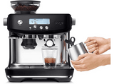 Cafetera express - Sage the Barista Pro™, 15 bar, 1680 W, 2 Tazas, Microespumado manual artesanal, Dosing Funnel™, Negro